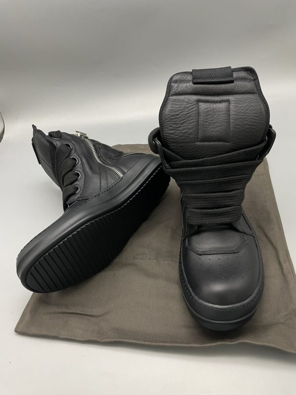 Geobasket high-top leather sneakers Triple Black