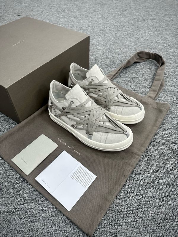 Gray Hollywood Megalace Low Sneaks